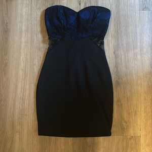 Mini strapless dress